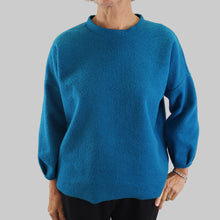 Load image into Gallery viewer, Sveta Top Cotton Fleece Teal