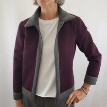 Load image into Gallery viewer, Rula Jacket Grey/Burgundy Reversible