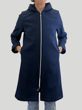 Load image into Gallery viewer, Fern Raincoat Navy