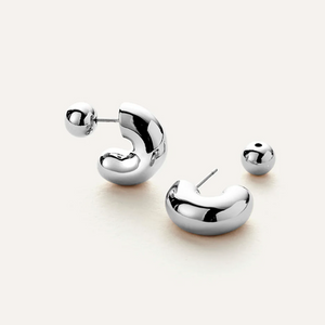 Tome Hoops Small Silver