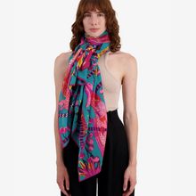 Load image into Gallery viewer, Scarf 100 Cerise Emerald
