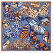 Load image into Gallery viewer, Inoui Editions Square 130 Papillons Blue