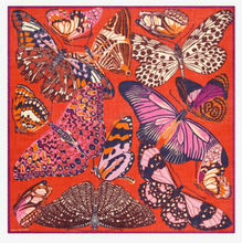 Load image into Gallery viewer, Inoui Editions Square 130 Papillons Red