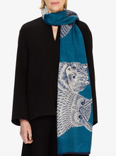 Load image into Gallery viewer, Inoui Editions Scarf 80 Chouette Blue