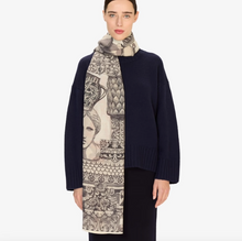 Load image into Gallery viewer, Inoui Editions Scarf 80 Archives White