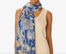 Charger l'image dans la galerie, Inoui Editions Scarf 100 Rome Blue