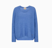 Load image into Gallery viewer, Mos Mosh Thora V-neck Knit Top Ultramarine