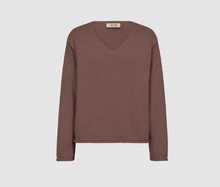 Charger l'image dans la galerie, Mos Mosh Bine V-neck Knit Coffee
