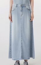 Load image into Gallery viewer, JNBY A-Line Long Skirt Denim Blue