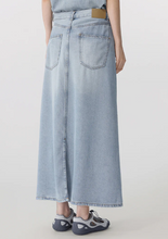 Load image into Gallery viewer, JNBY A-Line Long Skirt Denim Blue