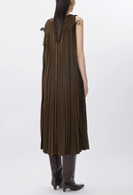 Load image into Gallery viewer, JNBY Pleated Dress Brown