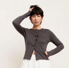 Charger l'image dans la galerie, Paper Label Corinne Slim Cardigan Grey