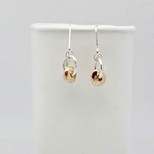 Load image into Gallery viewer, Orange Avocado Petite Bronze Pebble Earring (212/213)