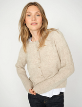 Load image into Gallery viewer, Mos Mosh Almine Knit Cardigan Feather Grey
