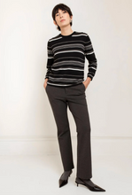 Charger l'image dans la galerie, Paper Label Cecily Striped Crew Black