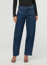 Load image into Gallery viewer, Du/er Performance Denim High Rise Barrel Dark Stone
