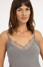 Load image into Gallery viewer, YAYA Cami with Lace Grey