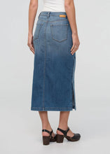 Load image into Gallery viewer, Du/er Performance Denim Slit Skirt Blue Ash