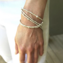 Load image into Gallery viewer, Orange Avocado Silver Beaded Interlude Necklace