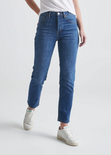 Load image into Gallery viewer, Du/er Denim High Rise Straight Medium Blue