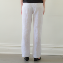 Load image into Gallery viewer, Sophia Crinkle Linen White