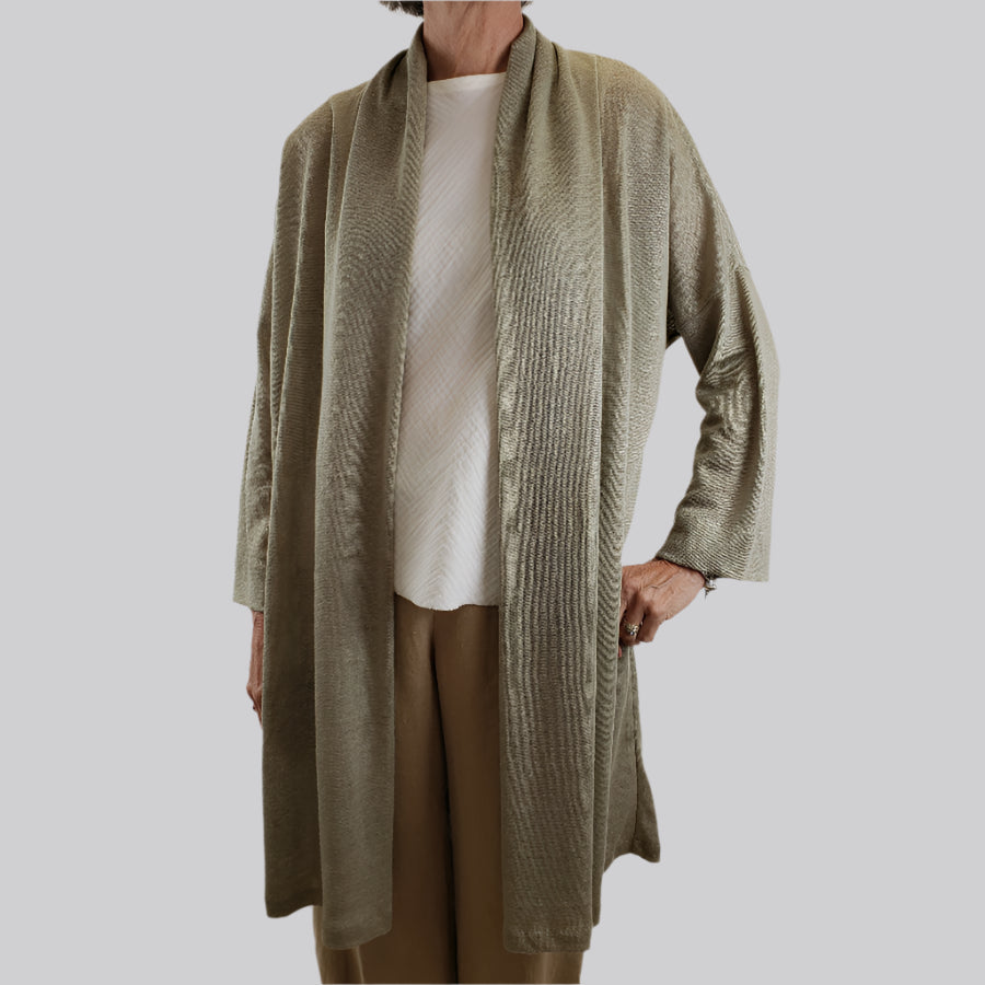 Torianne Cardigan Linen Knit Sage