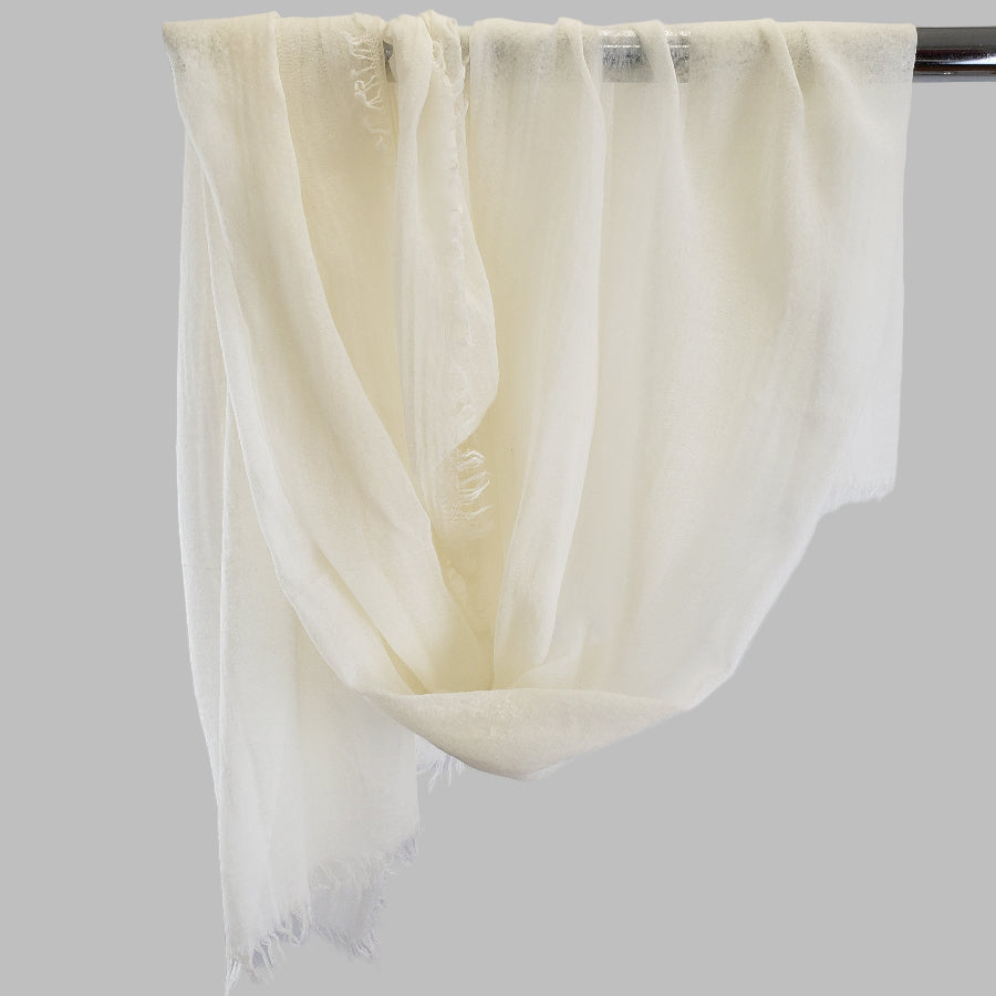 Kemi Scarf Paper Wool Ecru