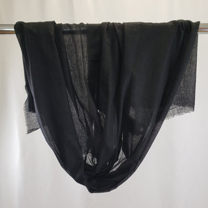 Kemi Scarf Paper Wool Black