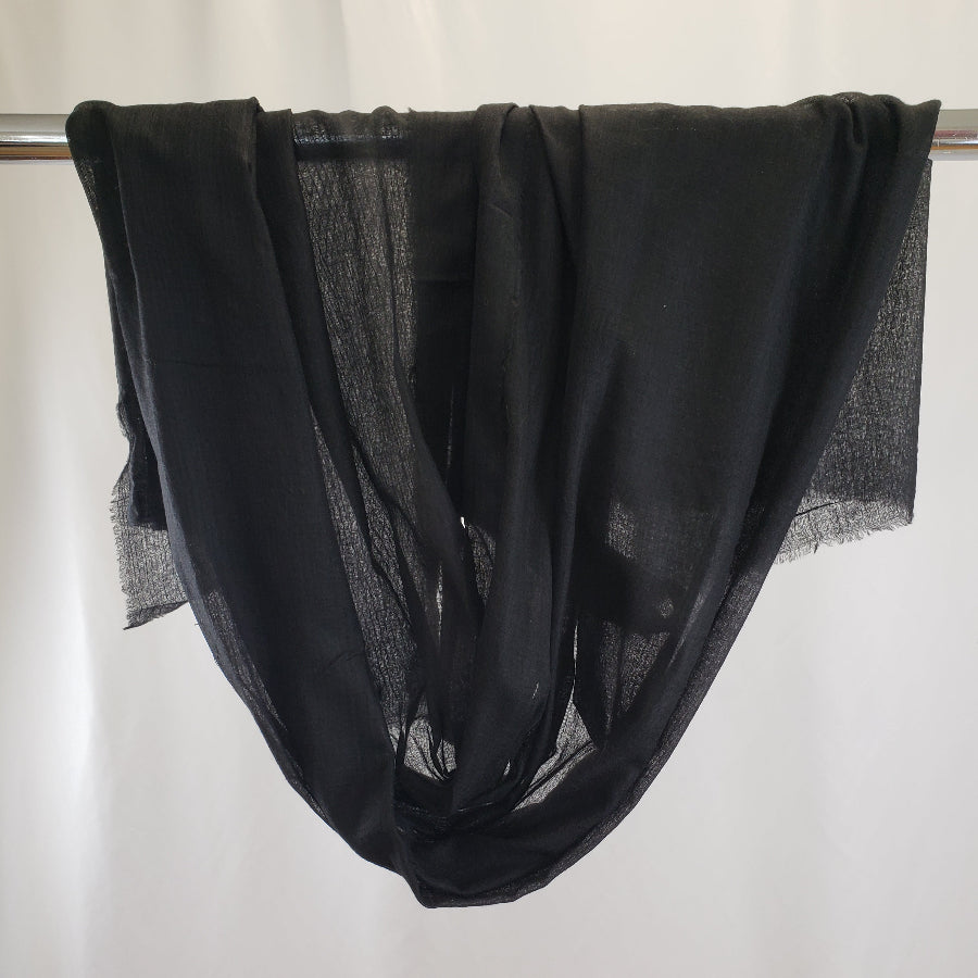 Kemi Scarf Paper Wool Black