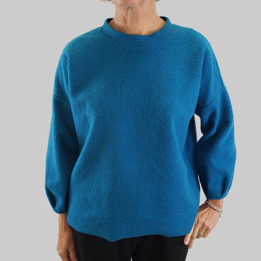 Sveta Top Cotton Fleece Teal