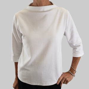 Basha Top Pique White