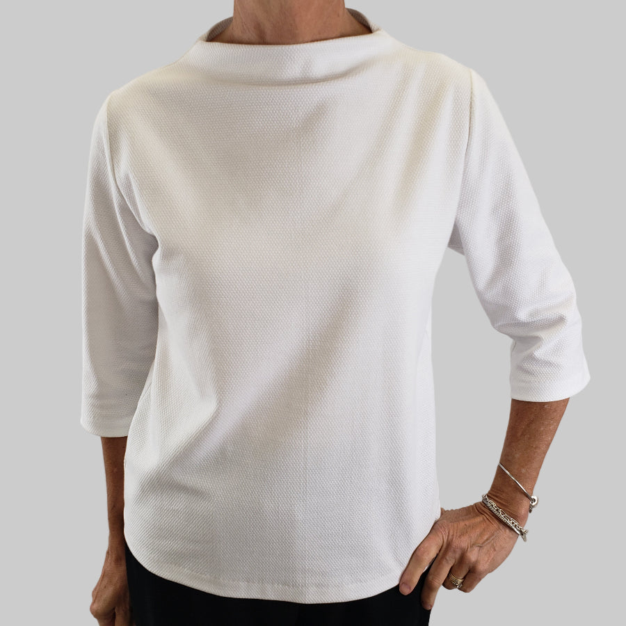 Basha Top Pique White