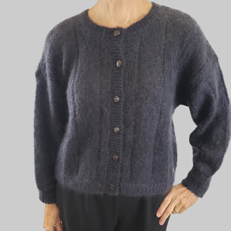 Des Petits Hauts Chouette Cardigan Slate