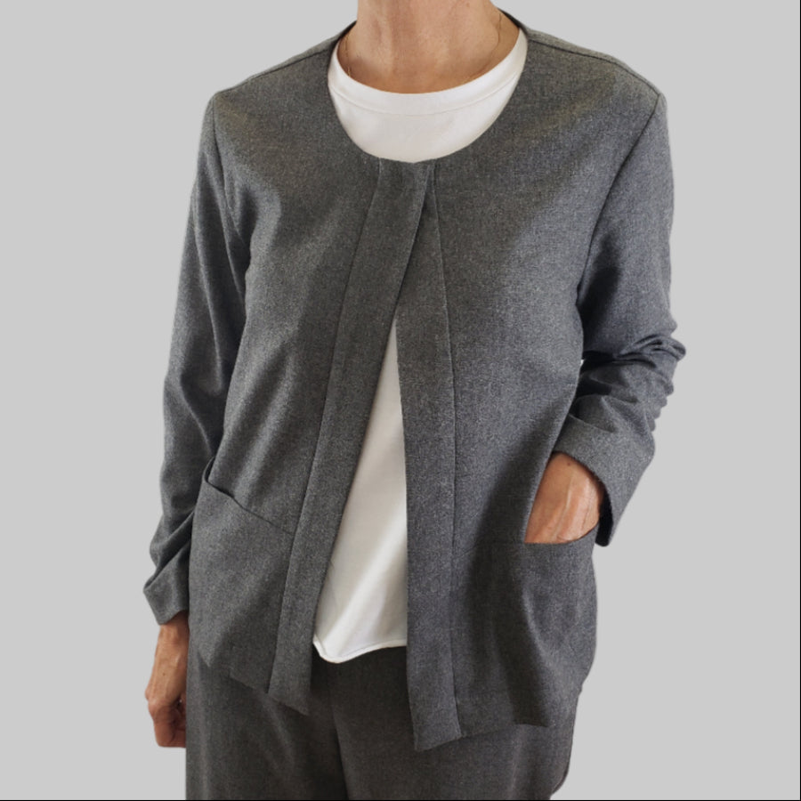 Lou Jacket Wool Grey