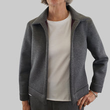 Load image into Gallery viewer, Rula Jacket Grey/burgundy reversible
