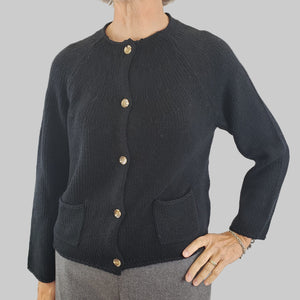 Naif Rune Cardigan Black