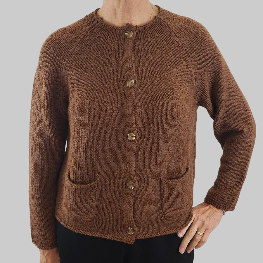 Naif Rune Cardigan Brown