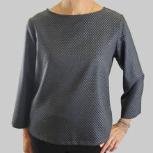 Load image into Gallery viewer, Sibil Top Jaquard Teal
