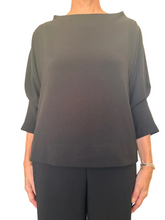 Load image into Gallery viewer, Rosamund Top St Crepe Black
