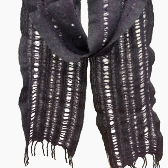Narrow Bark Scarf Purple
