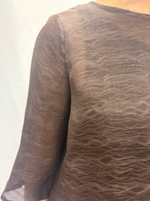 Load image into Gallery viewer, Sienna Top Brown with Wave Detail
