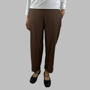 Peggy Pant Wool Suiting Toffee