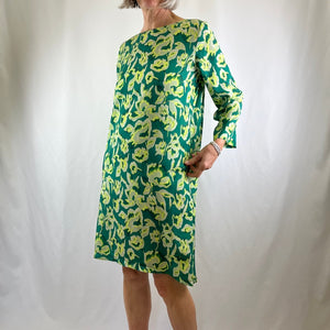 Sibil Dress Tencel Green Print