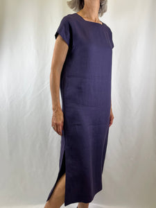 Cyclamen Dress Lavender Linen