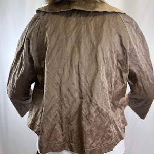 Sandrine Crinkle Satin Sand