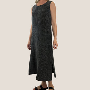 Jayne Dress Black/Natural Stripe