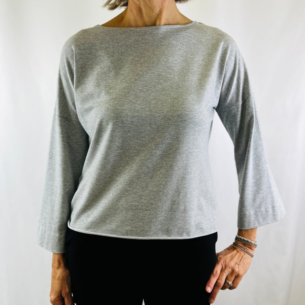 Sage Long Sleeve Tencel Jersey Grey