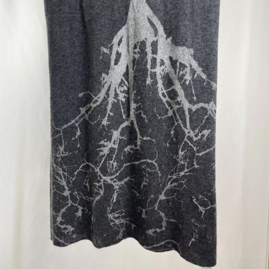 Trees Scarf Charcoal