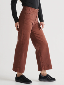 Du/er Lux Twill High Rise Trouser Copper