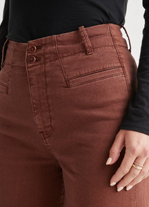 Du/er Lux Twill High Rise Trouser Copper